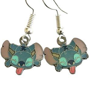 Vintage Disney Lilo & Stitch Earrings Disneyana Aulani Ohana Hawaii Charm